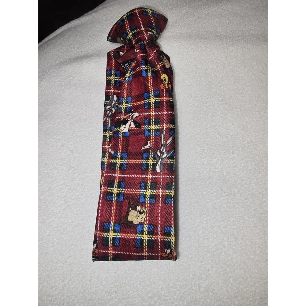 Vintage Looney Tunes Kids Tie Set – 1996 Taz Bugs Tweety Novelty Neckties – Made